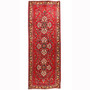 Ardabil Persian Rug 11'4" x 4'1" - Semi Antique Medallion Turquoise, White Hand Knotted | front view | SKU 110236