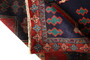 Zanjan Persian Rug 9'10" x 4'11" - Semi Antique Medallion Navy Blue, Crimson Hand Knotted | side view | SKU 110241