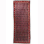 Arak Persian Rug 10'2" x 3'8" - Semi Antique Medallion Crimson, Red Hand Knotted | front view | SKU 110242