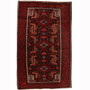 Baluch Persian Rug 7'3" x 3'11" - Semi Antique Mihrab Red, Blue Hand Knotted | front view | SKU 110249