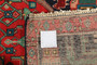 Nahavand Persian Rug 10'2" x 4'11" - Semi Antique Medallion Navy Blue, Red Hand Knotted | side view | SKU 110251