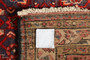 Farahan Persian Rug 10'4" x 3'5" - Semi Antique Medallion Red, Green Hand Knotted | pile detail | SKU 110252