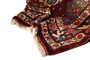 Hamadan Persian Rug 10'9" x 3'7" - Semi Antique Afshan Red, Blue Hand Knotted | full view | SKU 110287