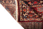 Hamadan Persian Rug 10x3 ft - Semi Antique Afshan Red, Blue Hand Knotted | pile detail | SKU 110287