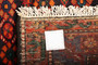 Hamadan Persian Rug 11x4 ft - Semi Antique Afshan Red, Blue Hand Knotted | back view | SKU 110288