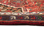 Zanjan Persian Rug 4x2 ft - Semi Antique Medallion (Toranj), Herati (Mahi) Madder Red, Crimson, Navy Blue Hand Knotted | pile detail | SKU 110290