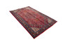 Zanjan Persian Rug 10x6 ft - Semi Antique Medallion Toranj, Herati Mahi Madder Red, Navy Blue, Ivory Hand Knotted | detail view | SKU 110292
