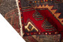 Ardabil Persian Rug 8'10" x 2'9" - Semi Antique Medallion Turquoise, White Hand Knotted | pile detail | SKU 110295