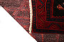 Bijar Persian Rug 13x5 ft - Semi Antique Medallion Crimson, Navy Blue Hand Knotted | side view | SKU 110307