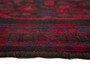 Bijar Persian Rug 13x4 ft - Semi Antique Medallion (Toranj), Geometric Dark Red, Black, Crimson Hand Knotted | side view | SKU 110308