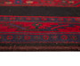 Bijar Persian Rug 12'6" x 5'4" - Semi Antique Medallion Crimson, Navy Blue Hand Knotted | full view | SKU 110310