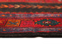 Bijar Persian Rug 12x5 ft - Semi Antique Medallion Crimson, Navy Blue Hand Knotted | pile detail | SKU 110312