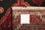 Bijar Persian Rug 8x3 ft - Semi Antique Medallion Crimson, Navy Blue Hand Knotted | side view | SKU 110348