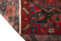 Bijar Persian Rug 8'6" x 3'11" - Semi Antique Medallion Crimson, Navy Blue Hand Knotted | back view | SKU 110348