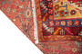 Bijar Persian Rug 13'10" x 5'5" - Semi Antique Medallion Crimson, Navy Blue Hand Knotted | side view | SKU 110349