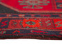 Bijar Persian Rug 10'2" x 4'9" - Semi Antique Medallion Crimson, Navy Blue Hand Knotted | pile detail | SKU 110350