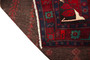 Bijar Persian Rug 10'2" x 4'9" - Semi Antique Medallion Crimson, Navy Blue Hand Knotted | back view | SKU 110350