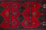 Bijar Persian Rug 10x4 ft - Semi Antique Medallion Crimson, Navy Blue Hand Knotted | side view | SKU 110350