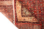 Kurdish Persian Rug 9x3 ft - Semi Antique Medallion Red, Blue Hand Knotted | full view | SKU 110352