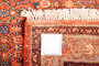 Kurdish Persian Rug 9'2" x 3'7" - Semi Antique Medallion Red, Blue Hand Knotted | side view | SKU 110352