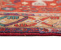 Bijar Persian Rug 11'8" x 4'10" - Semi Antique Medallion Crimson, Navy Blue Hand Knotted | corner detail | SKU 110355