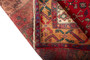 Bijar Persian Rug 12x5 ft - Semi Antique Medallion Crimson, Navy Blue Hand Knotted | pile detail | SKU 110356