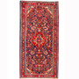 Arak Persian Rug 9x4 ft - Semi Antique Medallion Crimson, Red Hand Knotted | front view | SKU 110360