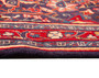 Arak Persian Rug 9x4 ft - Semi Antique Medallion (Toranj), Herati (Mahi) Dark Red, Navy Blue, Crimson Hand Knotted | full view | SKU 110360