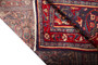 Arak Persian Rug 9'6" x 4'11" - Semi Antique Medallion Crimson, Red Hand Knotted | pile detail | SKU 110360
