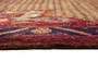 Kurdish Persian Rug 10'4" x 5'4" - Semi Antique Medallion Red, Blue Hand Knotted | corner detail | SKU 110368