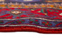 Bijar Persian Rug 8'7" x 4'10" - Semi Antique Medallion Crimson, Navy Blue Hand Knotted | side view | SKU 110371