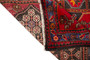 Saveh Persian Rug 9x4 ft - Semi Antique Medallion Red, Brown Hand Knotted | pile detail | SKU 110377