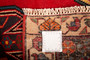 Saveh Persian Rug 4'6" x 2'9" - Semi Antique Medallion Red, Brown Hand Knotted | side view | SKU 110380