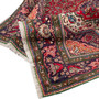 Tabriz Persian Rug 10'2" x 6'10" - Semi Antique Medallion Red, Cream Hand Knotted | detail view | SKU 110388