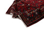 Hamadan Persian Rug 16'11" x 3'9" - Semi Antique Afshan Red, Blue Hand Knotted | full view | SKU 110389