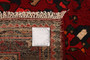 Hamadan Persian Rug 16x3 ft - Semi Antique Herati Afshan Madder Red, Navy Blue, Ivory Hand Knotted | side view | SKU 110389