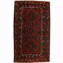 Baluch Persian Rug 6'11" x 4'2" - Semi Antique Mihrab Red, Blue Hand Knotted | front view | SKU 110401