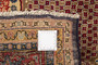 Kurdish Persian Rug 10'2" x 5'0" - Semi Antique Medallion Red, Blue Hand Knotted | pile detail | SKU 110408
