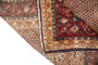 Kurdish Persian Rug 10'2" x 5'0" - Semi Antique Medallion Red, Blue Hand Knotted | side view | SKU 110408
