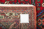 Hamadan Persian Rug 4'3" x 2'6" - Semi Antique Afshan Red, Blue Hand Knotted | side view | SKU 110413