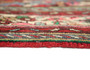 Hamadan Persian Rug 9x6 ft - Semi Antique Medallion (Toranj), Herati (Mahi) Madder Red, Cream, Navy Blue Hand Knotted | full view | SKU 110420