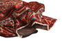 Hamadan Persian Rug 11x5 ft - Semi Antique Afshan Red, Blue Hand Knotted | detail view | SKU 110421