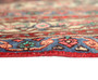Hamadan Persian Rug 11x8 ft - Semi Antique Afshan Red, Blue Hand Knotted | corner detail | SKU 110422