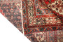 Hamadan Persian Rug 11'6" x 8'5" - Semi Antique Afshan Red, Blue Hand Knotted | side view | SKU 110422
