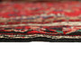 Hamadan Persian Rug 11'8" x 8'2" - Semi Antique Afshan Red, Blue Hand Knotted | corner detail | SKU 110423