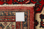 Hamadan Persian Rug 10x8 ft - Semi Antique Afshan Red, Blue Hand Knotted | back view | SKU 110424