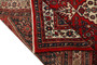 Hamadan Persian Rug 10x8 ft - Semi Antique Afshan Red, Blue Hand Knotted | detail view | SKU 110424