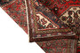 Nahavand Persian Rug 8'8" x 4'12" - Semi Antique Medallion Navy Blue, Red Hand Knotted | side view | SKU 110427