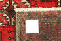 Baluch Persian Rug 5'2" x 3'0" - Semi Antique Mihrab Red, Blue Hand Knotted | texture detail | SKU 110430