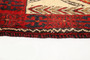 Baluch Persian Rug 5x3 ft - Semi Antique Medallion Madder Red, Cream, Dark Red Hand Knotted | detail view | SKU 110431